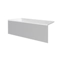 thumbnail image 1 of 60 x 32 in. Acrylic Bath Tub with Smooth Integral Skirt Left Hand Drain, White, 1 of 1
