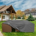 thumbnail image 3 of 500D Patio Furniture Covers Thickening Outdoor Cover Protective Grey 110"x84"x27", 3 of 5