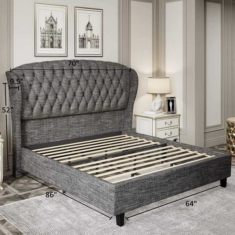 Non tufted 2024 upholstered headboard