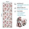 thumbnail image 2 of White Cow Milk Strawberry Pattern Hot Yoga Mat Towel Non Slip for Hot Yoga - Quick-Drying Yoga Mat Cover with 4 Corner Pockets with Travel Bag - Hot Yoga Towel Non Slip 74"x26", 2 of 6