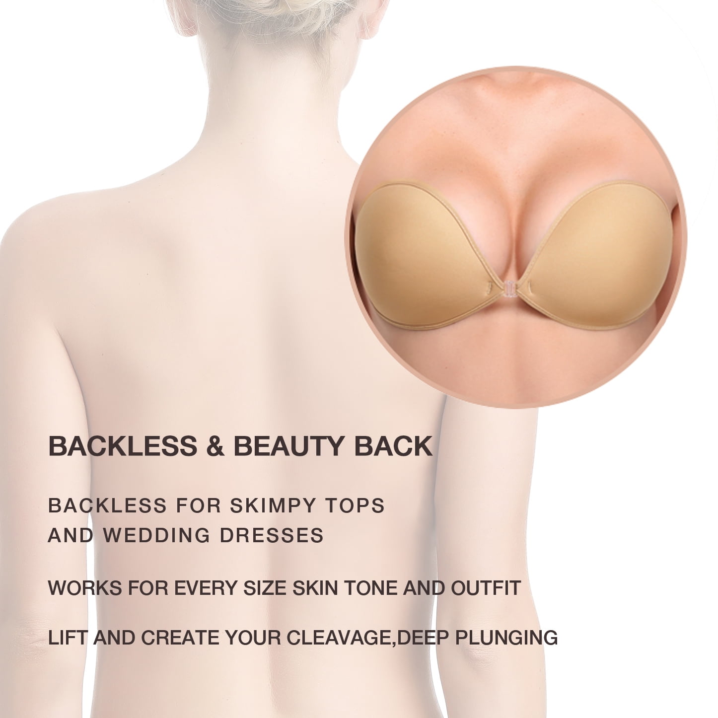 Wingslove Adhesive Bra Reusable Backless Strapless Trinidad and Tobago