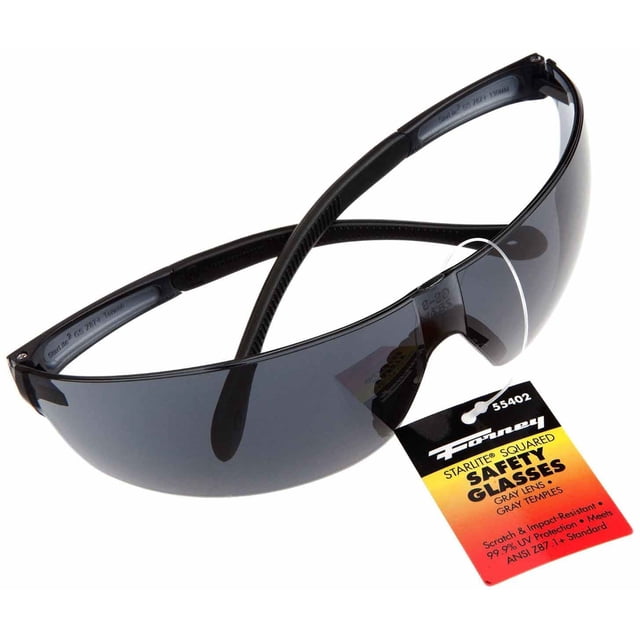 Gafas de seguridad Forney 55402 Grey Squared Lens