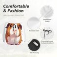 thumbnail image 4 of Balery Cartoon Guinea Pig Pantalones cortos deportivos para mujer con forro y dos bolsillos, elásticos, para entrenamiento, gimnasio, yoga-Medium, 4 of 7