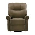 thumbnail image 6 of Power Lift Recliner Chair for Elderly, Electric Recliner for Elderly 300lbs, Heavy Duty Lift Chairs Recliners with Remote Control, Modern Chaise Lounge Bedroom Living Room Furniture, Brown, Q7524, 6 of 10