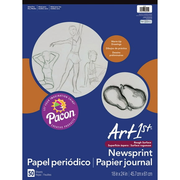 UCREATE ART1ST NEWSPRINT PAD 18X24 50 SHT