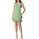 thumbnail image 2 of Vestido mini de tirantes de espagueti con volantes de INSPIRE CHIC XS Verde Claro-Lunares, 2 of 6