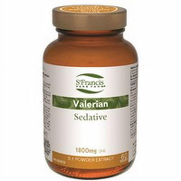St. Francis Herb Farm Valerian Sedative 1800 mg DHE, 90 Capsules