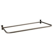 Barclay4145 "D" Shower Rod-Color:Brushed Nickel