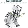 thumbnail image 4 of Adjustable Shower Head Holder, Bathroom Suction Cup Handheld Shower Head Bracket, Removable Handheld Showerhead & Wall Mounted Suction Bracket Chrome, 4 of 5