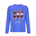 thumbnail image 3 of Blusas y camisas de manga larga con cuello redondo para hombre, ropa deportiva para el hogar, pijamas, camisetas de color liso, blusa deportiva para hombre, poliéster, 3 of 5