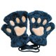 thumbnail image 1 of Guantes de peluche de invierno sin dedos con forma de garra de oso y garra de gato, 1 of 5