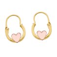 thumbnail image 3 of Arracadas Clasicas Con Corazones 1 Cm Oro 10 K Joyería M De León Arracadas Clasicas, 3 of 3