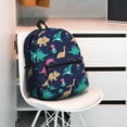 thumbnail image 5 of Honeii Cartoon Dinosaur Print School Backpack,Casual Lightweight Travel Rucksack Daypack,Backpacks for College High, 5 of 6