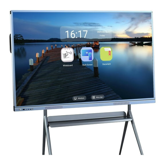 BELNET Smart TVs, 55 Inch multi-touch Electronic Calendar for Family and classroom, built-in camera 4K Monitor Wireless Projection Player for Advertisin and Business