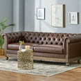thumbnail image 2 of Kinzie Chesterfield Tufted 3 Seater Sofa with Nailhead Trim, 2 of 9