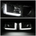 thumbnail image 4 of DNA Motoring For 94-02 Dodge Ram LED DRL Smoked Clear Corner Headlight Lamps Pair, 4 of 5