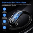 thumbnail image 4 of Wireless Earbuds Bluetooth 5.4 Headphones Sport, IPX7 Waterproof Earphones with Earhooks, 80H Playtime, Fast Charging Case, Noise Cancelling Mic, Lightweight Bluetooth Earbuds for Running Gym, 4 of 11