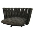 thumbnail image 3 of Metalona Swivel Bar Stool 30" Seat - Sanora Brown Fabric - White Metal Base, 3 of 4