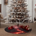 thumbnail image 4 of Bingfone Christmas Tree Skirt Mat Christmas Decoration Interior 36" -Red Moon Lava, 4 of 6
