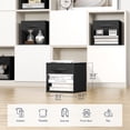 thumbnail image 3 of DIMJ Closet Organizers Boxs， Fabric Storage Cubes,Collapsible Cube Fabric Storage Bins (12" x 12"), 6 Pack, Black, 3 of 8