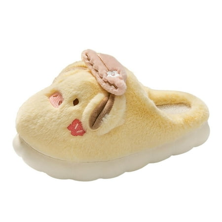

ZTTD Womens Couples Cotton Slippers Autumn Winter Home Warm Shoes Plus Velvet Thick Bottom Cartoon Pig Cotton Slippers Women s Slipper A
