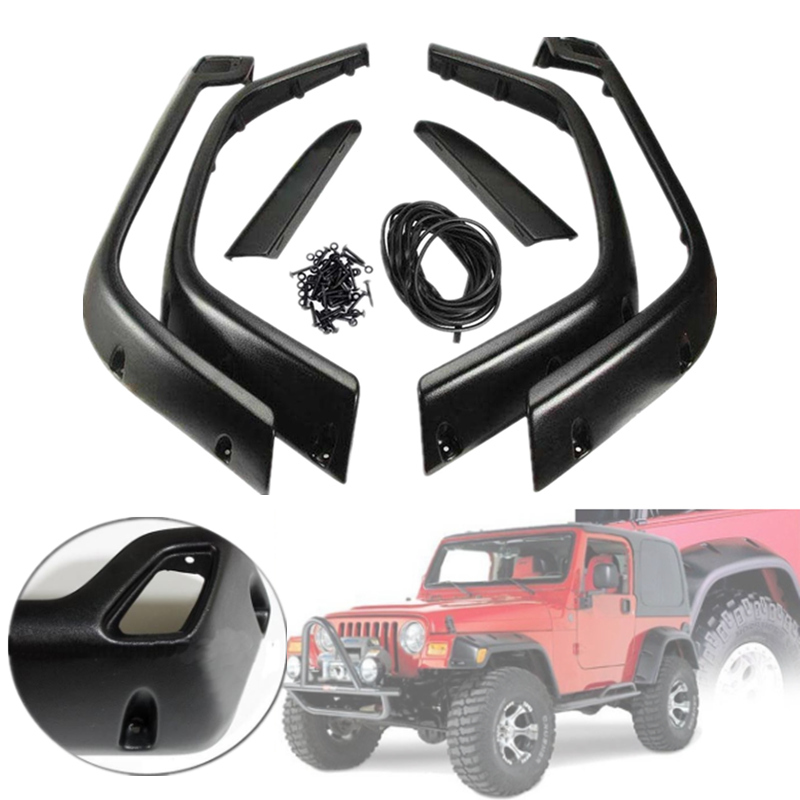 6 Packs Pocket Rivet Style Fender Flares Protector Wheel Extended