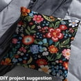 thumbnail image 2 of Feelyou Embroidery Flower Print Fabric by the Yard 1 Yard, Groovy Blossom Home Decor Fabric by the Yard, Chic Floral Sewing Fabric, Luxury Room Decor, 2 of 6