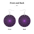 thumbnail image 4 of Halloween Spider Web Round Dangle Earrings For Women Acrylic Charms Drop Dangling Jewelry, 4 of 7