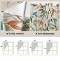 thumbnail image 5 of Teal Orange Eucalyptus Swag Valances for Windows 2 Pack, Kitchen Window Curtains 36 Inch Length, Spring Botanical Leaves Privacy Swag Curtains for Living Room/Bathroom with Rod Pocket 36"x36", 5 of 8