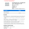 thumbnail image 2 of Front Brake Hose Lock - Compatible with 1966 - 1983 Jeep CJ5 3.7L V6 1967 1968 1969 1970 1971 1972 1973 1974 1975 1976 1977 1978 1979 1980 1981 1982, 2 of 2