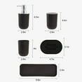 thumbnail image 3 of Vikakiooze Bathroom Cup Matte Bathroom Accessories Set 5 Pcs Modern Mouthwash Cups Bathroom Tooth Brushing Cup Set With Toothbrush Tray Home Decor, 3 of 6