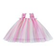 thumbnail image 1 of Robe à Sequins pour Filles Bretelles Sans Manches Étoiles Décoratives Princess Robe Étoiles Colorées Rayures Colorées Champagne Étoiles, 1 of 8