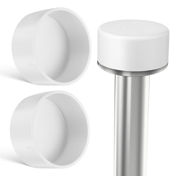 FUTUREORYY 2Pcs Drain Pipe Cover PVC Termination Cap for Homeowners and Plumbers