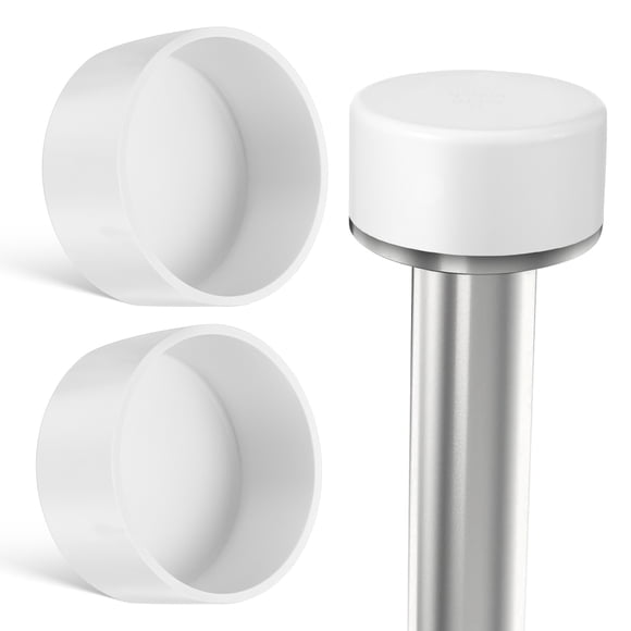 OULII 2Ud Tapones De Terminación Para Tubería PVC Resistentes A Intemperie Y Fácil Instalación