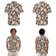 thumbnail image 2 of Whosucclay Palm Leaves Patchwork Print Matching Hawaiian Holiday Outfit Set Men's Button T-Shirt Women's Sleeveless Sundress, 2026 Long Midi Dress Travel Outfit for Beach Vacation Couples, Size 4XL, 2 of 7