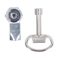 thumbnail image 3 of "Premium Zinc Alloy Cabinet Cam Lock with Key - Triangular Cylinder Design, Chrome Plated Rustproof Finish for Industrial & RV Use", 3 of 6