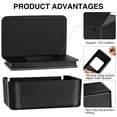 thumbnail image 5 of Diaper Wipes Dispenser Baby Wipes Case, Baby Wipe Holder Keeps Wipes Fresh, Wet Wipe Dispenser Holder with Sealing Design for Living Room, Baby Nursery, Bedroom, Kitchen(Black), 5 of 8