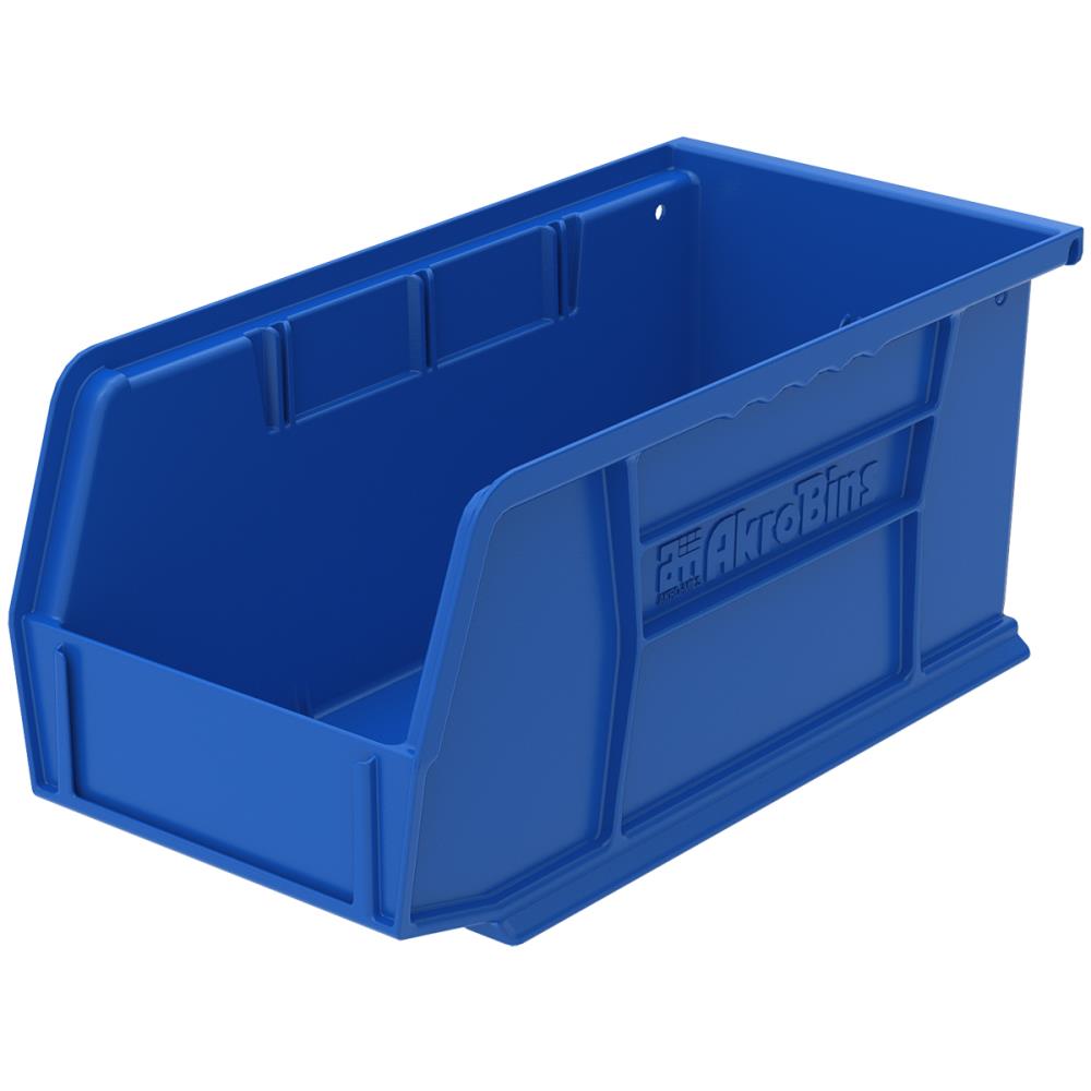 AkroMils 30230 AkroBins Plastic Storage Bin Hanging Stacking Containers, (11Inch x 5Inch x 5