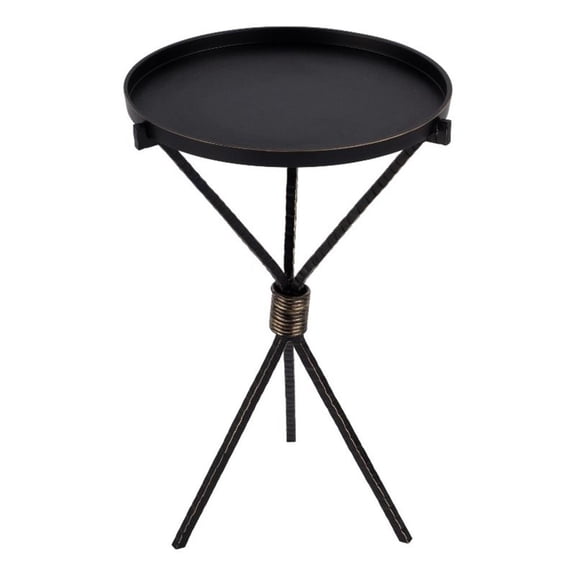 Butler Specialty Company Lucca 14 in. W Round Iron Side Table - Black