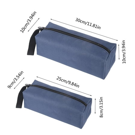 

HAXMNOU Member Pricing! Tool Bags Large Capacity Two Size Kit Thickened Parts Pack Multifunctional Cloth Pack Electrician Bag Tool Storage Pack (Blue B)