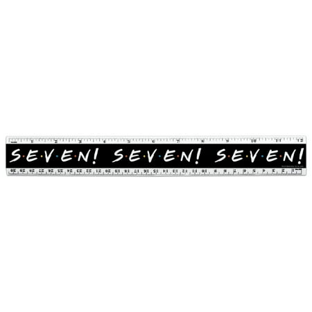 Friends SEVEN 12 Inch Standard and Metric Plastic Ruler