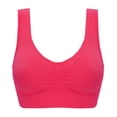 thumbnail image 1 of Sujetador deportivo sin almohadilla para el pecho y sin aros de acero, talla grande, para mujer, de una sola capa, sin almohadilla para el pecho, ropa interior para mujer, 1 of 1