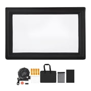 KFFKFF 20FT Inflatable Outdoor Movie Screen with Air Blower, Durable Oxford Fabric Projection Screen for Backyard, Home Theater, and Events