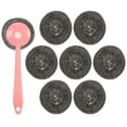 thumbnail image 1 of MasteelfCA 8pcs Handle Pot Brush Steel Scrubbers Dish Washing Brush Kitchen Cleaning Tool, 1 of 7