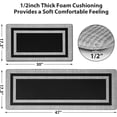 thumbnail image 2 of SURJDE Kitchen Mats 2 PCS, Cushioned Anti Fatigue Kitchen Mat for Floor, Non Slip Waterproof Kitchen Rug Set, 1/2 Inch Thick Comfort Anti Fatigue Mat for Kitchen Sink Office Laundry, Black, 2 of 7