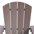 thumbnail image 2 of WestinTrends Malibu Kids Outdoor Adirondack Plastic Patio Chair (Set of 4), Dark Brown, 2 of 14