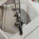 thumbnail image 1 of Collar con cruz de marca de moda para hombre, colgante con personalidad de acero de titanio, estilo hip hop, Joker, corbata, accesorios, 1 of 6