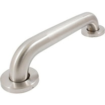 Peened Grab Bar, 12 Inches, 1-1/2" Diameter, 1-1/2" Wall Clearance, Concealed Screws, Satin Stainless Steel by Stone Harbor Hardware