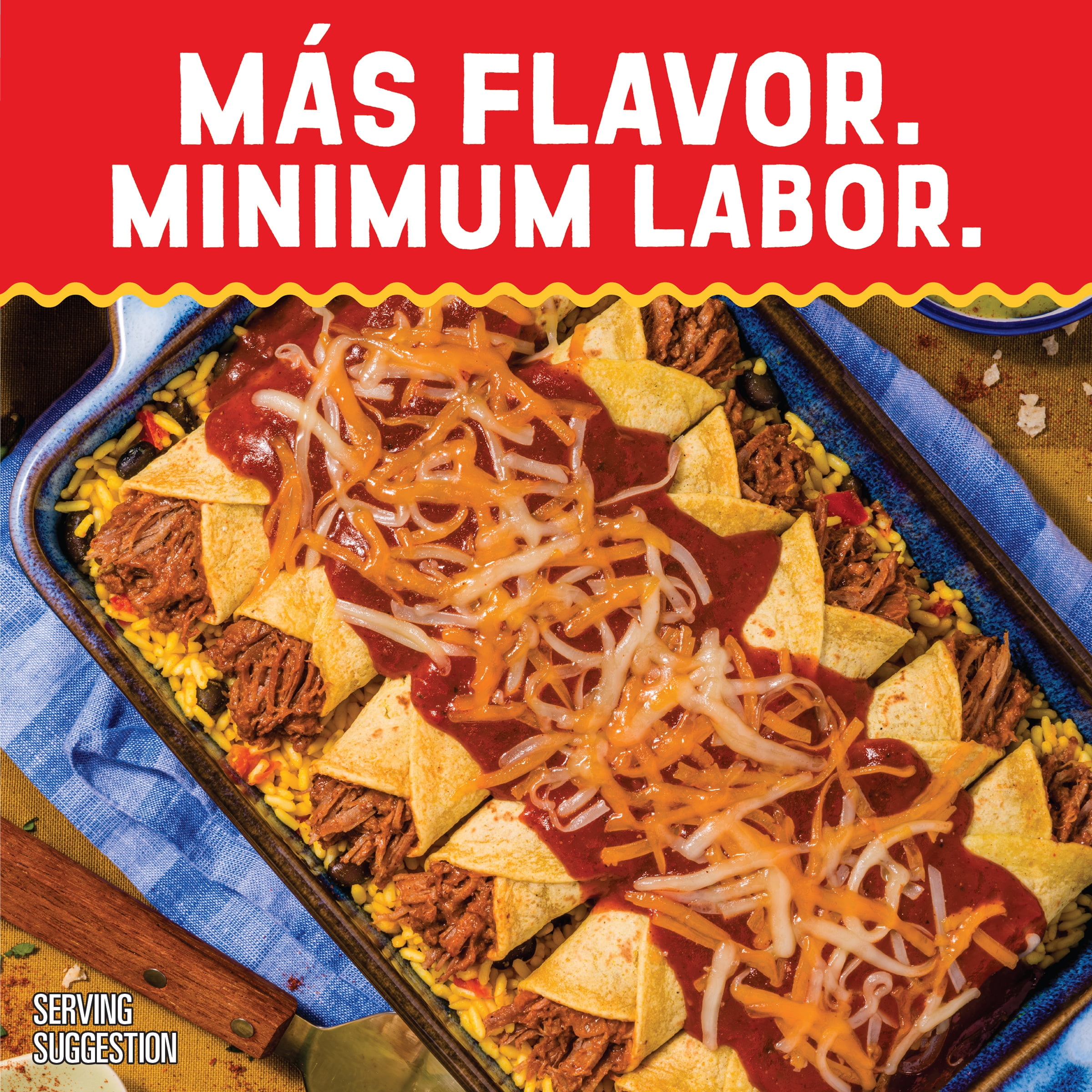 El Monterey Signature Family Size Beef Enchiladas 6 ct, 30 oz (Frozen)