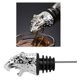 thumbnail image 3 of Cabeza de animal - Vertedor de vino, tapón para botella de vino para bar y hogar, vino de animales Leopardo, 3 of 7
